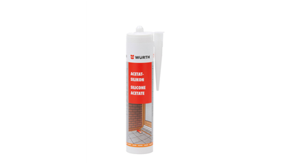 Wurth Siliconenacetaat - SILICONEN ACETAAT ZWART 310 ML - 08925705  812   24