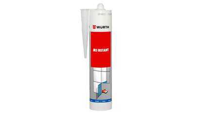 Wurth Constructielijm MS universal - MS INSTANT  HIGH TACK WIT  290ML - 0893226100063    1
