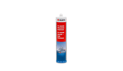 Wurth PU Marine lijmkit voor patrijspoorten - PU MARINE PATRIJSPOORTEN KIT ZWART - 08932953  067   12