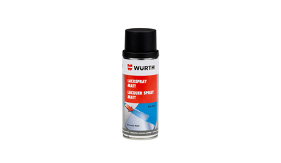 Wurth Lakspray nitro-alkydkwaliteit, mat - LAKSPRAY MAT GITZWART      400 ML - 0893329005063    1