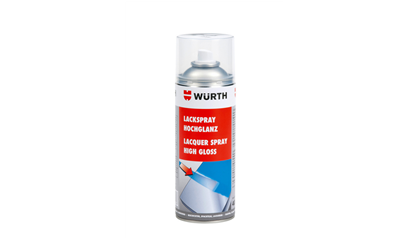 Wurth Lakspray, alle effen kleuren, hoogglans - LAKSPRAY ALLE KLEUREN HOOGGLANS 400ML - 0893333   067   12