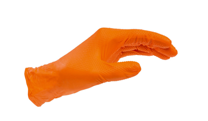 Wurth Wegwerphandschoen Nitril Grip oranje - WEGWERPHANDSCHOEN-NITRIL-GRIP-L - 0899470122961   50