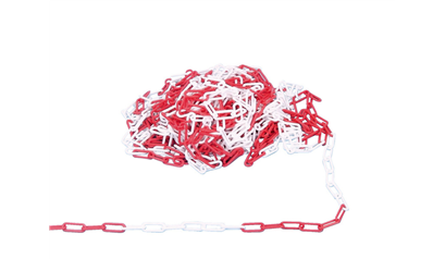 Wurth Kunststofketting - KUSTSTKETTING-PP-ROOD/WIT-8MM-25M - 0899610812061    1