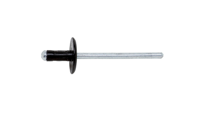 Wurth Blindklinknagel grote kop alu zwart/staal verzinkt - ZEBRA RIVET ZW ALU/ST 16,0X - 091594825 003  250