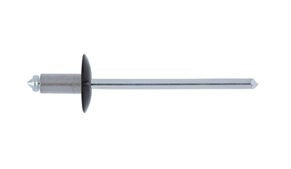 Wurth Blindklinknagel, gr platbolkop, alu zw/stl glv vrz - BLKLN-PBK-AL/ST-(ZW/A2K)-(6 - 093614816 005  500