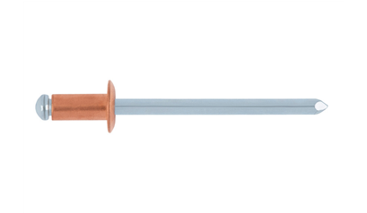 Wurth Blindklinknagel platbolkop koper/staal - BLINDKLN-PBK-CU/ST-(A2K)-(6,5-8,5)-4X12 - 09404  12 005  500