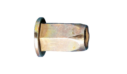Wurth Galvanisch verzinkte platbolkop/zeskantschacht - 6-KANT BLINDKLINKMOER VAG M6X14 - 094830614 005  100