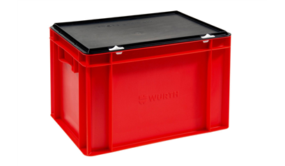 Wurth Opslagbox met deksel - OPBERGBOX ROOD-H280-B400-D300 - 0955903680061    1