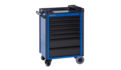 Wurth TOOLsystem C werkplaatstrolley - C7,  KUNSTSTOFFEN DOP,  RAL 5010 - 0962615702961    1