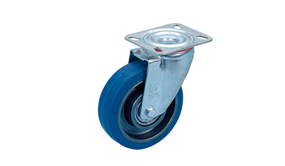Wurth Rubber wiel met draaibare houder - ZWENKWL A OPSCHROEFPL D=100 150KG - 0962700006090    1