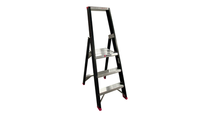 Wurth Alu staande ladder, platf., veiligheidsbnd, eenzij - WURTH BORDESTRAP 1X8 TREDEN - 0962941008961    1