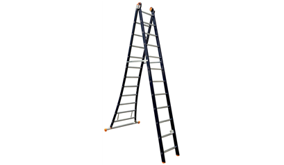 Wurth Tweedelige staande ladder Reform - WURTH REFORMLADDER-2X8 TREDEN-263/384CM - 0962941258961    1
