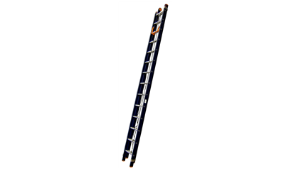 Wurth 2-delige aluminium optrekladder, geanodiseerd - WURTH OPTREKLADDER-2X22TREDEN-64 - 0962941282961    1