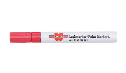 Wurth Lakmarker - LAKSTIFT -PERMANENT-ROOD-ULTRAFINE - 0967910302961    5