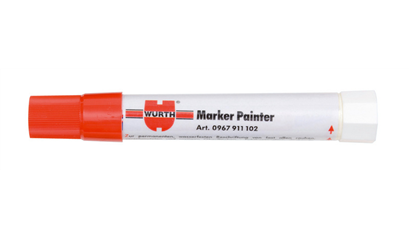 Wurth Pastamarker Painter - MARKEERSTIFT-PERMANENT-ROOD-ULTRA FIJN - 0967911102961    5