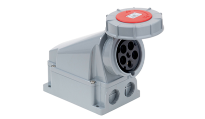 Wurth Stekker, CEE-wandcontactdoos - WLSKT-CEE-RED-5POL-63A-400V-IP67 - 0969740563061   10