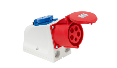 Wurth Stekker, CEE-combinatie, wandcontactdoos - WLSKT-CEE-COMBO-5POL-32A-SAFECNTCT - 0969750532061    1