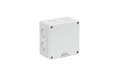 Wurth VDE-kabellasdoos WFK 3 - MRJC-VDE-KLE-WFK3-IP65-110X110X64MM - 0975050131061    2