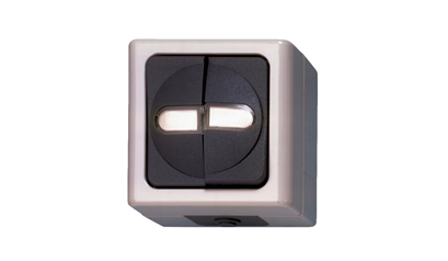 Wurth Serieschakelaar ELMO opbouw, vochtige ruimte - SWTCH-SM-SERIES-GREY-10A-250V - 0978800004061    2