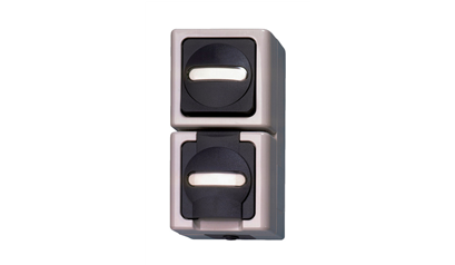 Wurth Univ. schak./cont.doos ELMO opbouw, vocht. ruimte - COMBISWTCHSKT-SM-UPRIGHT-GRE - 0978800009061    1