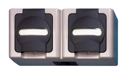 Wurth Dubb. ELMO-contactd. horiz., opbouw, vocht. ruimte - SKT-SM-DB-HORIZONTAL-GREY-1 - 0978800010061    1