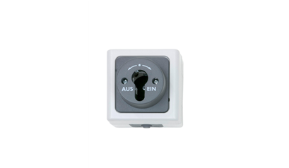 Wurth Behuiz., sleutelschak. ELMO opbouw, vocht. ruimte - SWTCH-SM-KEY-GREY-10A-250V - 0978800014961    1