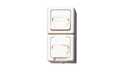 Wurth Univ. schak./cont.doos ELMO opbouw, vocht. ruimte - COMBISWTCHSKT-SM-UPRIGHT-WHI - 0978801009061    1