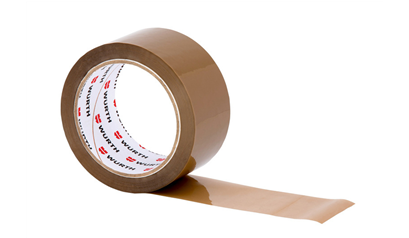 Wurth Verpakkingstape PP - PLAKBAND PP BRUIN 50MMX66M - 09850502  090    6