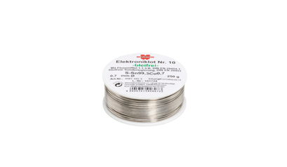 Wurth Zachtsoldeer, elektrosoldeertin nr. 10 - LOT-NR10-SN99,3CU0,7-LOODVRIJ-250G-D0,7 - 09871053  061    1