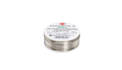 Wurth Zachtsoldeer, elektrosoldeertin nr. 10 - LOT-NR10-SN99,3CU0,7-LOODVRIJ-250G-D1,0 - 09871073  061   20