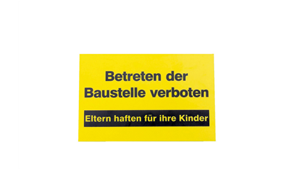 Wurth Betreden van de bouwplaats verboden (tekst) - SIGNPOST-(BETRETEN VERBOTEN)-YEL/B - 0993899001090    1
