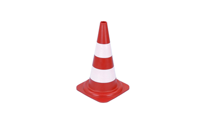 Wurth Pylon - VERKEERSKEGEL-ROOD/WIT-DAYLIMINOUS-500MM - 0993899500090    1