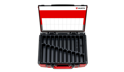 Wurth Systeem-koffer leeg assortiment 4.4.1 - SYSTEEMKOFFER 4.4.1 20VAKSINDELING ZWART - 5581120103961    1