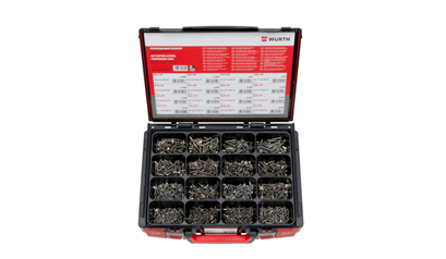 Wurth ISO 7050 RVS A2 verzonken. kop H 1500dlg Sysko - PLAATSCH-ASS-ISO7050-H2-A2-1500 - 5964011602961    1