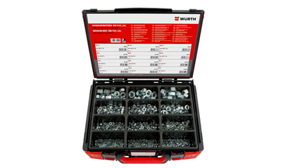 Wurth DIN 934 verzinkt staal, 1035 stuks, Sysko - ASS 6KT-MOER SORT-DIN934-(A2K)-1035T - 5964031700961    1
