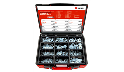 Wurth DIN 125/DIN 522 staal verzinkt 1125-delig Sysko - ASS-RNG-DIN125/CARR-(A2K)-1125 - 5964040702961    1