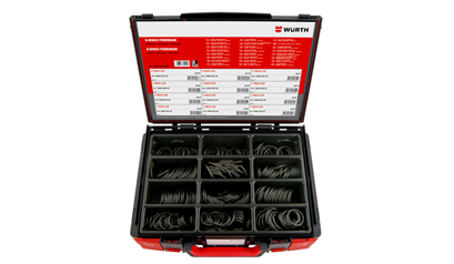 Wurth O-Ring metrisch 330-delig systeemkoffer - ASS-O-RINGEN-(25,0-42,0)-330ST-SYSKOFF - 5964046802961    1