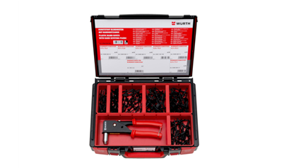 Wurth Kst blklnagel set metal handklinktang 151dlg Sysko - ASS-BLKLNGL-TANG-KUNSTST-15 - 5964050001961    1