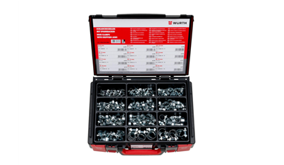 Wurth Slangklemmen spanklauw assortiment Sysko - ASS  SLANGKL.-7/8  - 15/25 MM 243ST - 5964054000961    1