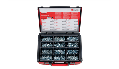 Wurth DIN 71412 A, B, C assortiment 600 stuks Sysko - ASS-SMEERNIPPELS-600DLG-SYSKOFFE - 5964098600961    1
